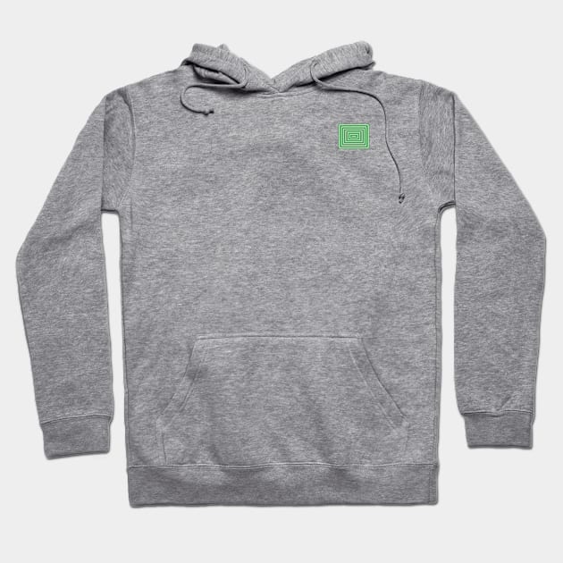 Green Rectangle Hoodie by Just a Guy